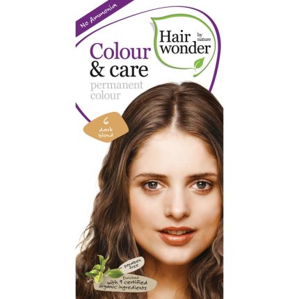 Vopsea de par fara amoniac Dark Blond 6 Colour Care Hairwonder