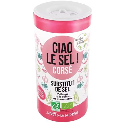 Ciao sare, amestec legume si condimente bio (inlocuitor sare grunjoasa) 70g Aromandise