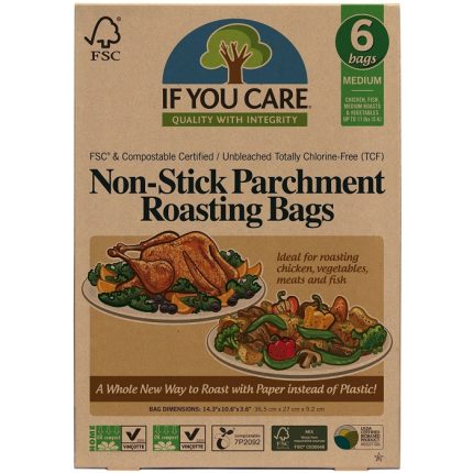 Pungi pentru copt nealbite, fara clor, compostabile Medium 6 buc If You Care