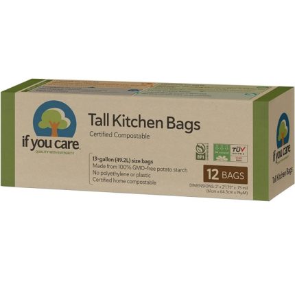 Saci menajeri compostabili 49.2L, 12 buc If You Care