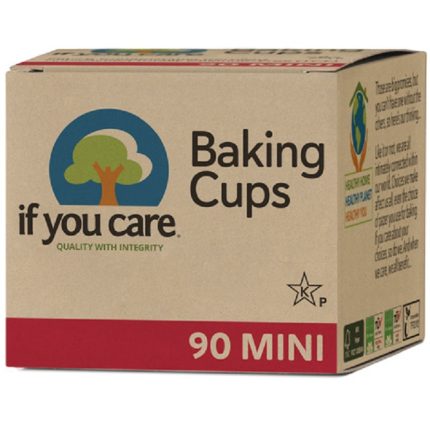 Hartie de copt briose nealbita (fara clor) compostabila, 90 buc Mini If You Care