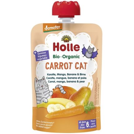 Piure de morcov, mango, banane si pere bio pentru copii, +6 luni 100g Holle