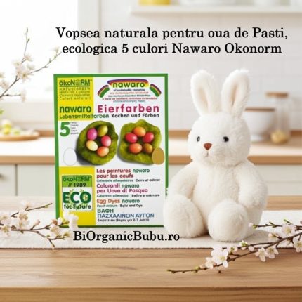 Vopsea naturala pentru oua de Pasti ecologica 5 culori Nawaro Okonorm