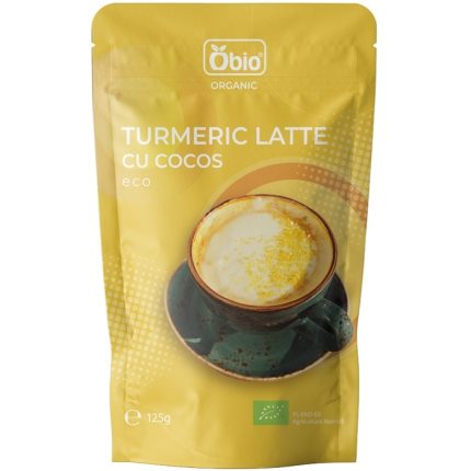 Turmeric latte cu cocos bio 125g Obio