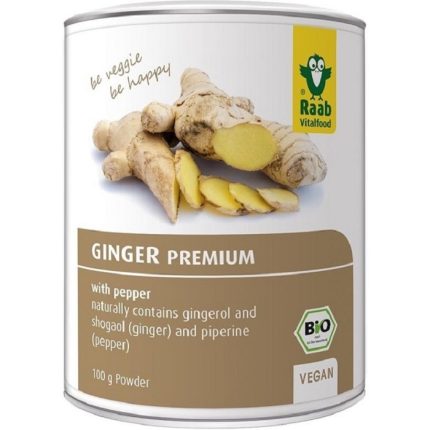 Ghimbir pudra bio premium, fara gluten 100g Raab Vitalfood