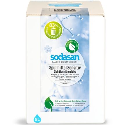 Detergent de vase lichid eco Sensitiv (fara parfum) 5 litri Sodasan