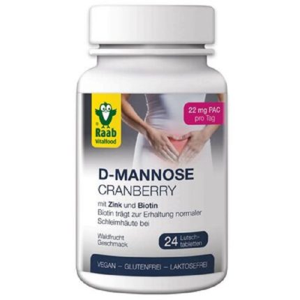 D-manoza si merisor (infectii urinare) 2200mg, 24 tablete vegane Raab Vitalfood