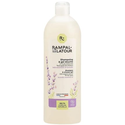 Gel de dus si sampon bio cu masline si lavanda 1000ml Rampal Latour