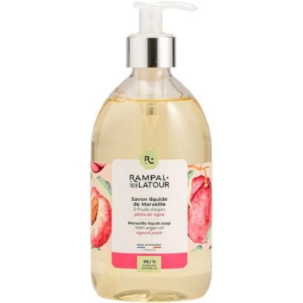 Sapun lichid de Marsilia cu piersica bio 500ml Rampal Latour