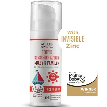 Lotiune protectie solara Baby and Family SPF50 BIO 50ml Wooden Spoon