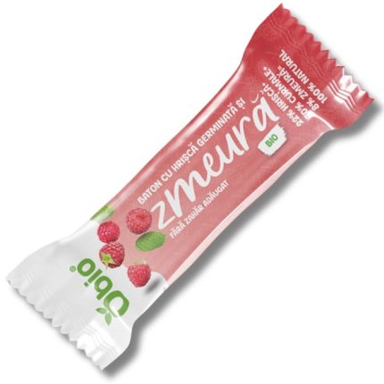 Baton cu hrisca germinata si zmeura bio 35g Obio