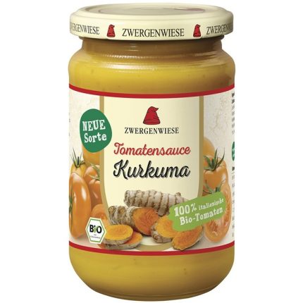 Sos de tomate cu curcuma bio 340ml Zwergenwiese