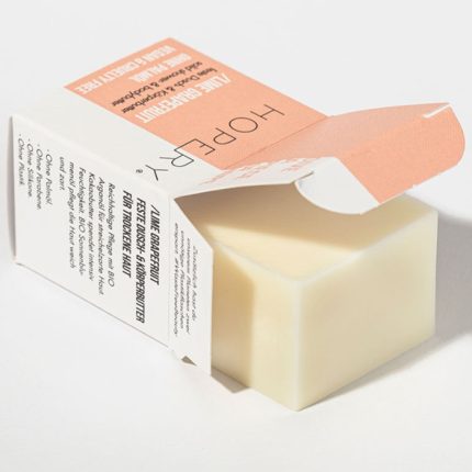 Unt solid de corp si gel de dus Lime si Grapefruit 40g Hopery Vegan