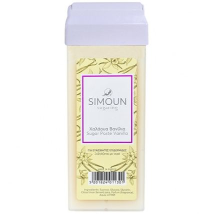 Roll on ceara naturala de zahar pentru epilat, aroma vanilie 100g Simoun