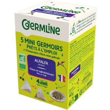 Mini germinatoare cu seminte de alfalfa bio 5 bucati x 8g Germline