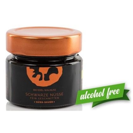 Nuci negre dulci acrisoare bio, in saramura 106g Retter