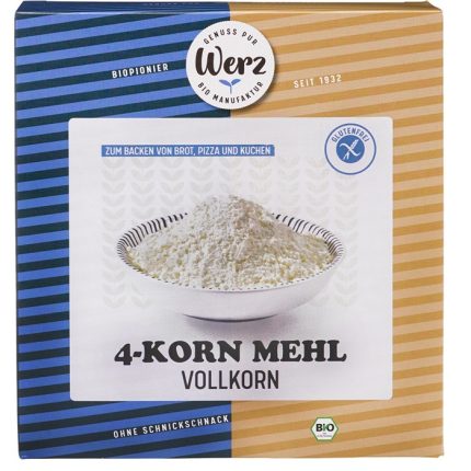 Faina integrala din 4 cereale bio, fara gluten 500g Werz