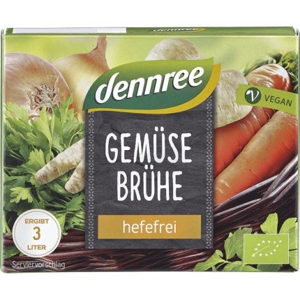 Cuburi pentru supa de legume bio, fara drojdie 6 bucati Dennree