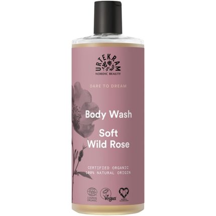 Gel de dus cu trandafir salbatic si aloe vera 500ml Urtekram