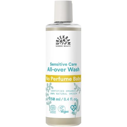 Gel de dus si sampon fara parfum pentru copii 250ml Urtekram