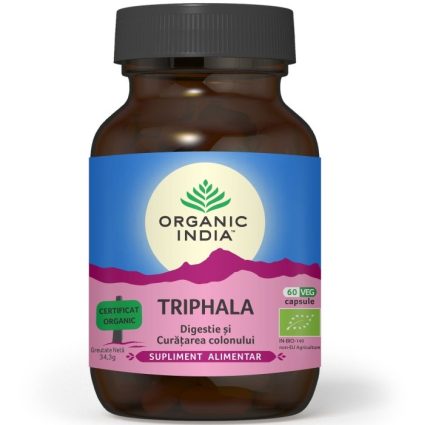 Triphala pt Digestie si Detoxifiere Colon 60 capsule Organic India