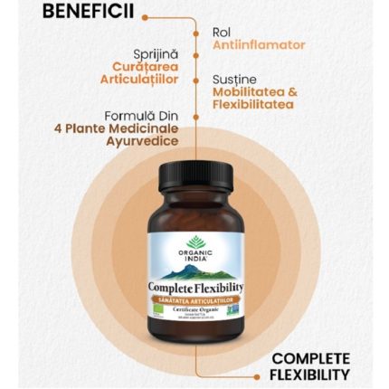 Complete Flexibility pentru Sanatatea Articulatiilor 60 capsule Organic India