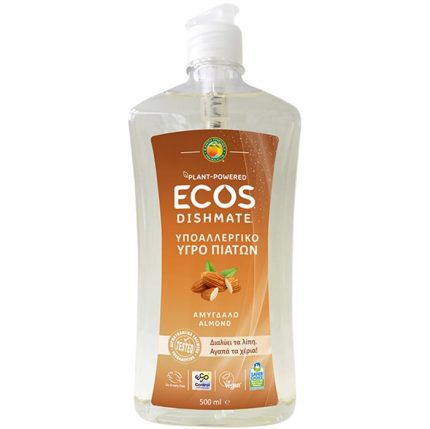 Detergent lichid pentru vase cu migdale 500ml Ecos