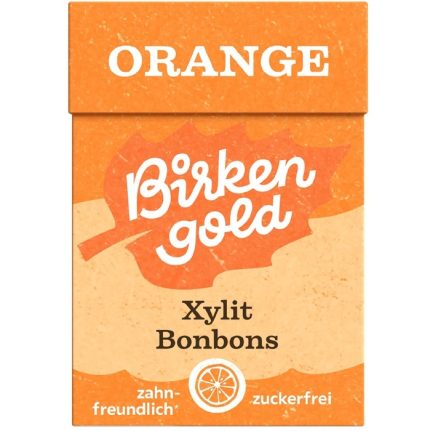 Bomboane cu portocale indulcite cu xylitol 30g Birkengold