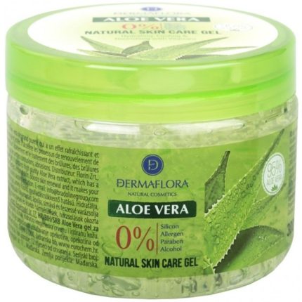 Gel pur de aloe vera, calmant, hidratant, piele sensibila, iritata, arsuri solare, intepaturi insecte 300ml Dermaflora