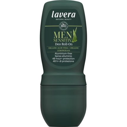 Deodorant roll-on pt barbati, cu aloe vera si lemongras bio, fara aluminiu 50ml Lavera