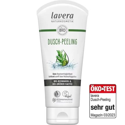 Exfoliant pentru dus cu rozmarin bio si cafea verde bio 200ml Lavera