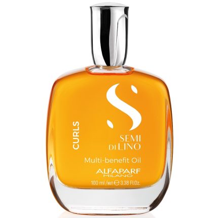 Ulei multibeneficii pentru par cret, ondulat Semi di Lino Curls Multi-Benefit Oil 100ml Alfaparf Milano