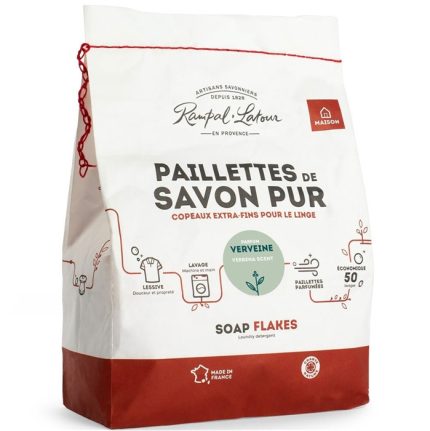 Fulgi de sapun pur pentru spalarea rufelor Verveine 750g Rampal Latour