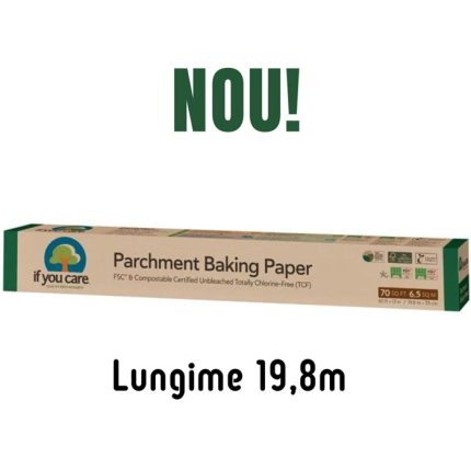 Hartie de copt ecologica rola, nealbita, fara clor 19,8m * 33cm If You Care