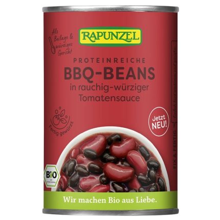 ga1586 Mix de fasole BBQ in sos de rosii bio 400g Rapunzel