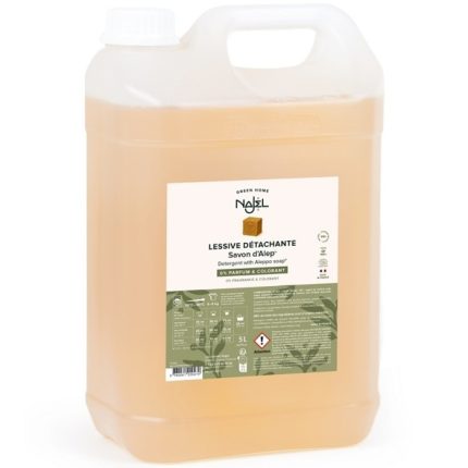 Detergent ecologic pentru rufe cu sapun de Alep, fara parfum 5L Najel