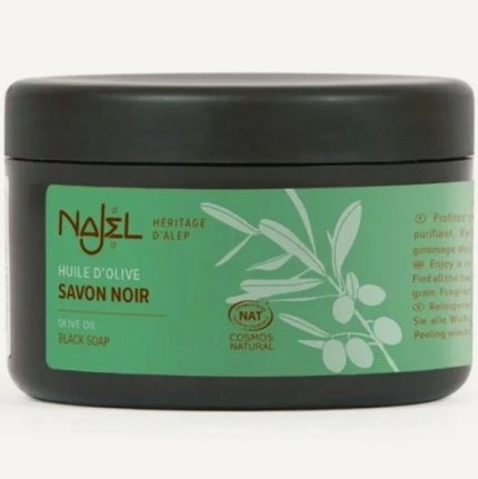 Sapun negru de Alep exfoliant cu ulei de masline 180ml Najel