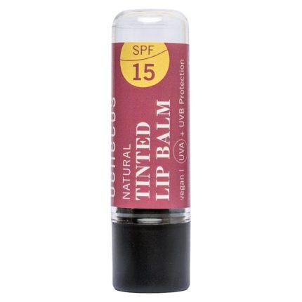 Balsam de buze natural nuantator Berry Bliss cu FPS15 Benecos 4.7g