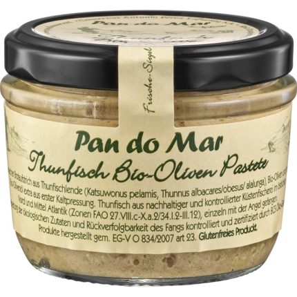 Pasta de ton cu masline bio, fara gluten 125g Pan do Mar